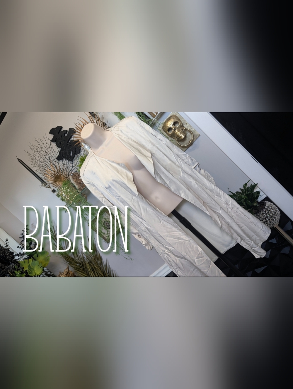 Babaton (Aritzia) Silky Flow Trench Coat Jacket XS *FLAWS*
